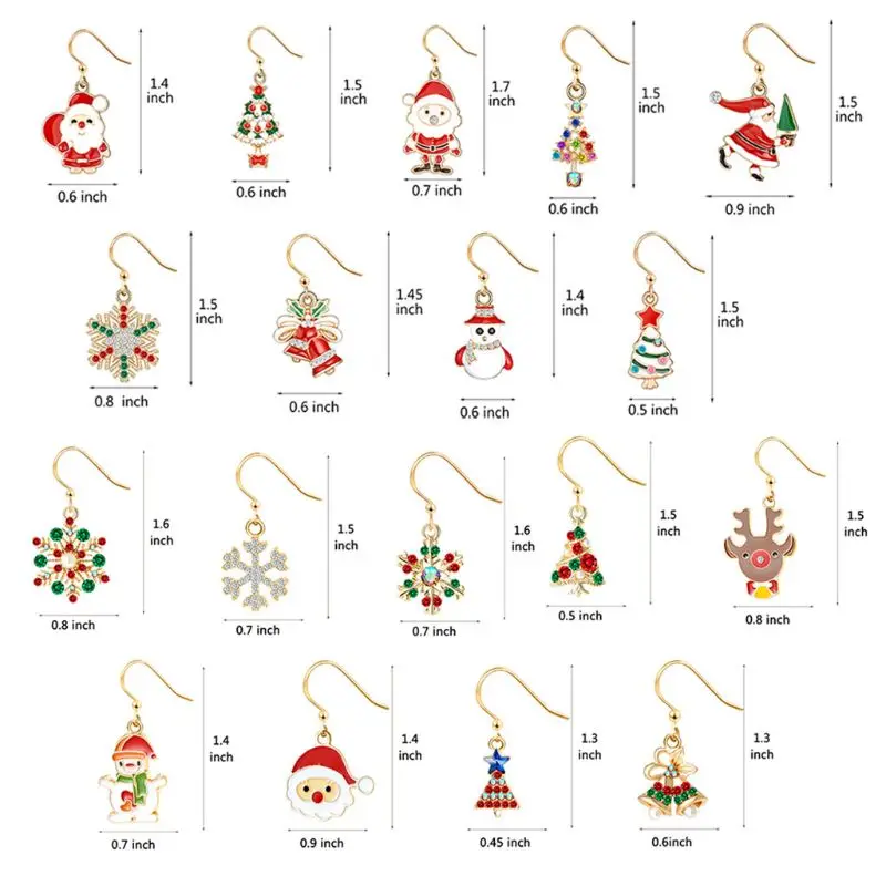 Christmas Earrings Jewelry Set for Women Girls Xmax Snowflake Snowman Moon Santa Christmas Tree Wreath Earrings Kit
Christmas Earrings Jewelry Set for Women Girls Xmax Snowflake Snowman Moon Santa Christmas Tree Wreath Earrings Kit