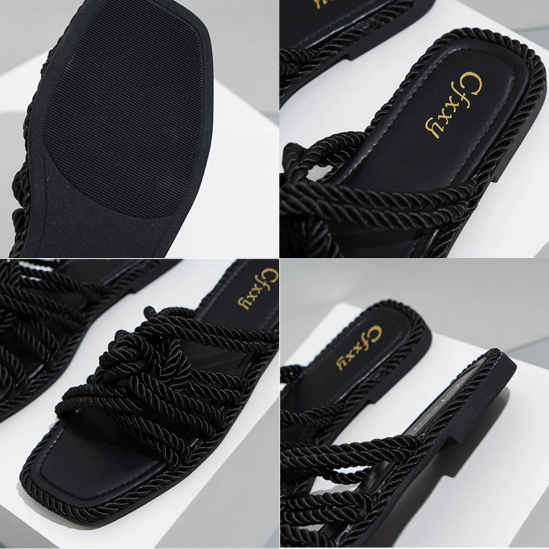 Women Slippers Women Summer Flip-Flops Weave Women Flip Flops Slippers For Home Female Flats Rubber Slides Women Summer Footwear
Women Slippers Women Summer Flip-Flops Weave Women Flip Flops Slippers For Home Female Flats Rubber Slides Women Summer Footwear