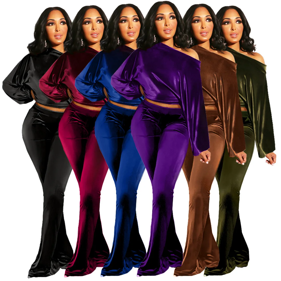 Новинка Зима 2021, комплект женских брюк, брюки-клеш на одно плечо с рукавами-фонариками и карманами, комплект из двух предметов
Новинка Зима 2021, комплект женских брюк, брюки-клеш на одно плечо с рукавами-фонариками и карманами, комплект из двух предметов