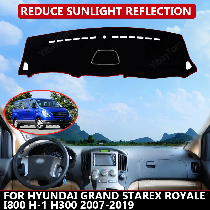 Carpet Dash mat for Hyundai Grand Starex 2007-2019 Auto Dashboard Velvet Cover Black blocks dust reduces noise car accessories
Carpet Dash mat for Hyundai Grand Starex 2007-2019 Auto Dashboard Velvet Cover Black blocks dust reduces noise car accessories