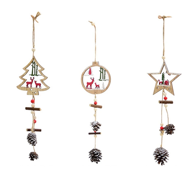 Christmas Ornament Wooden Hanging Pendants Xmas Tree Elk Christmas Decorations for Home Party New Year
Christmas Ornament Wooden Hanging Pendants Xmas Tree Elk Christmas Decorations for Home Party New Year