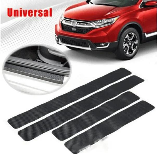 4PC Universal Carbon Fiber Car Door Sill Guard Protected Leather Stickers Decals For BENZ BMW TOYOTA FORD Auto Accessories Drops 
4PC Universal Carbon Fiber Car Door Sill Guard Protected Leather Stickers Decals For BENZ BMW TOYOTA FORD Auto Accessories Drops