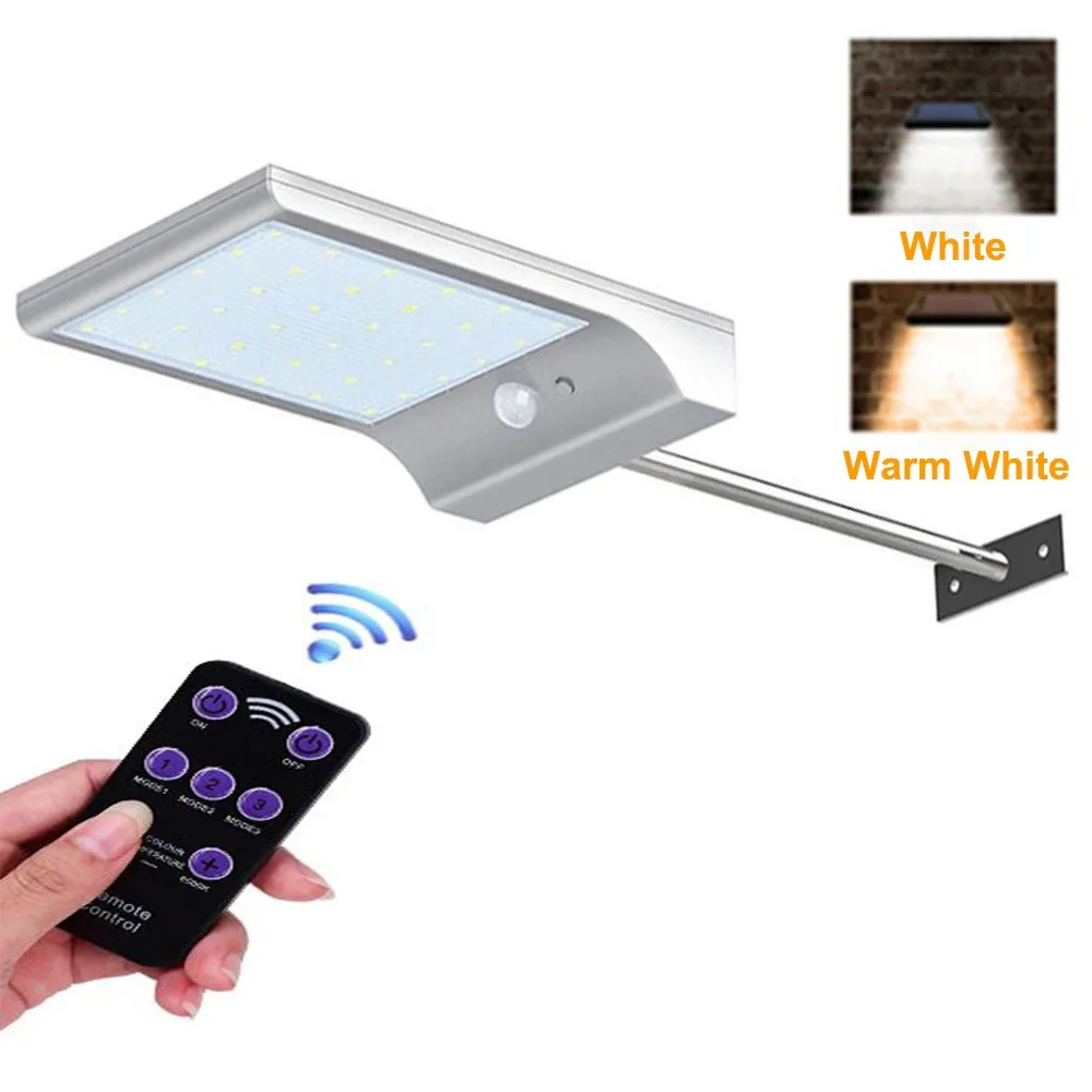 Светильник на солнечной батарее, 36 48 светодиодов, регулируемый, с контроллером, три режима, водонепроницаемый
Светильник на солнечной батарее, 36 48 светодиодов, регулируемый, с контроллером, три режима, водонепроницаемый