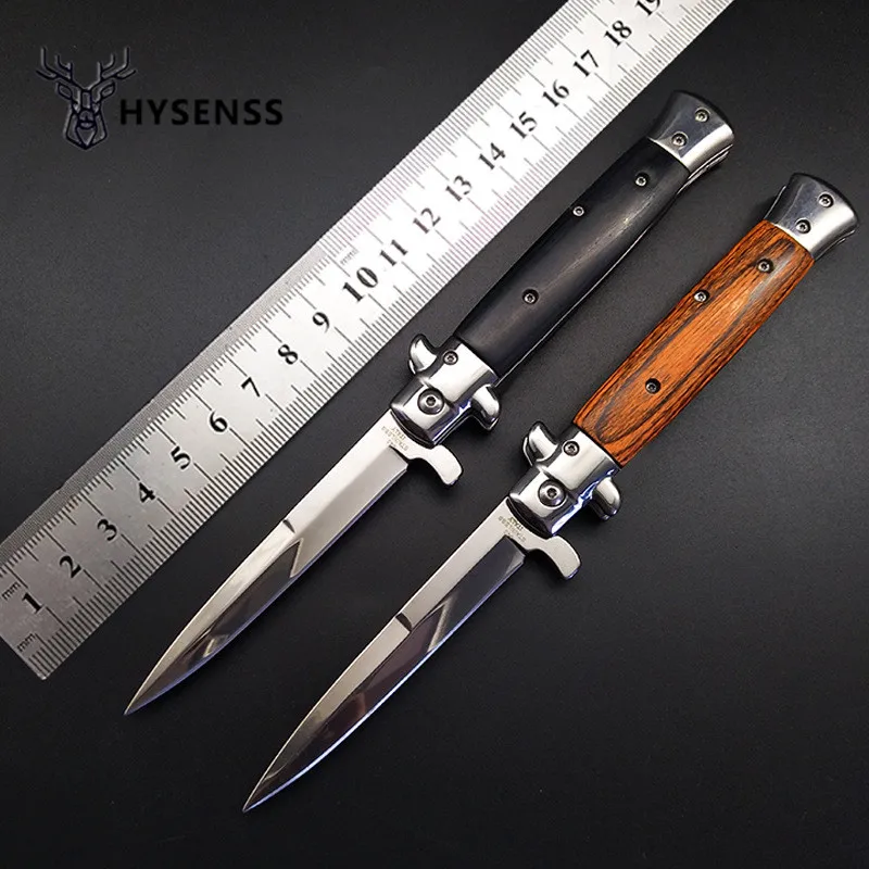 Hysenss 440C Blade High Quality Folding Knife Steel + Rosewood Handle Pocket Knives Camping Survival Tactical Utility EDC Tools
Hysenss 440C Blade High Quality Folding Knife Steel + Rosewood Handle Pocket Knives Camping Survival Tactical Utility EDC Tools