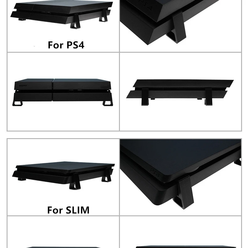 Cooling Horizontal Version Bracket for PS4 for Slim for Pro Game Machine Base Flat-Mounted Bracket Accessories for Playstation 4 
Cooling Horizontal Version Bracket for PS4 for Slim for Pro Game Machine Base Flat-Mounted Bracket Accessories for Playstation 4