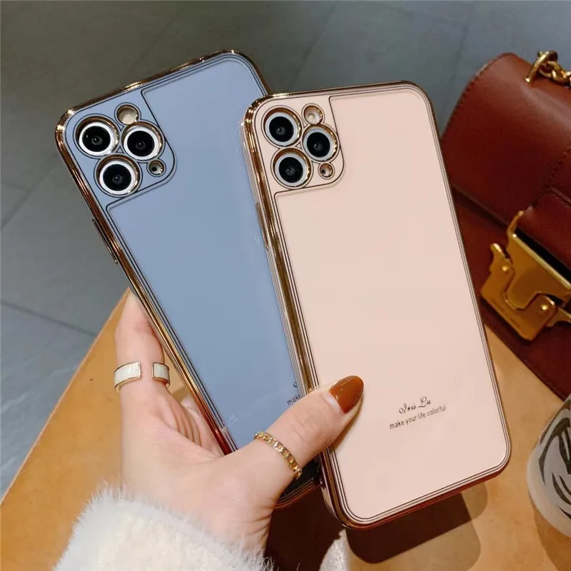 Luxury Electroplated Solid Color Phone Case For iPhone 12 11 Pro Max XR XS X XS Max 7 8 Plus SE 20 Letter Lens Protective Cover
Luxury Electroplated Solid Color Phone Case For iPhone 12 11 Pro Max XR XS X XS Max 7 8 Plus SE 20 Letter Lens Protective Cover