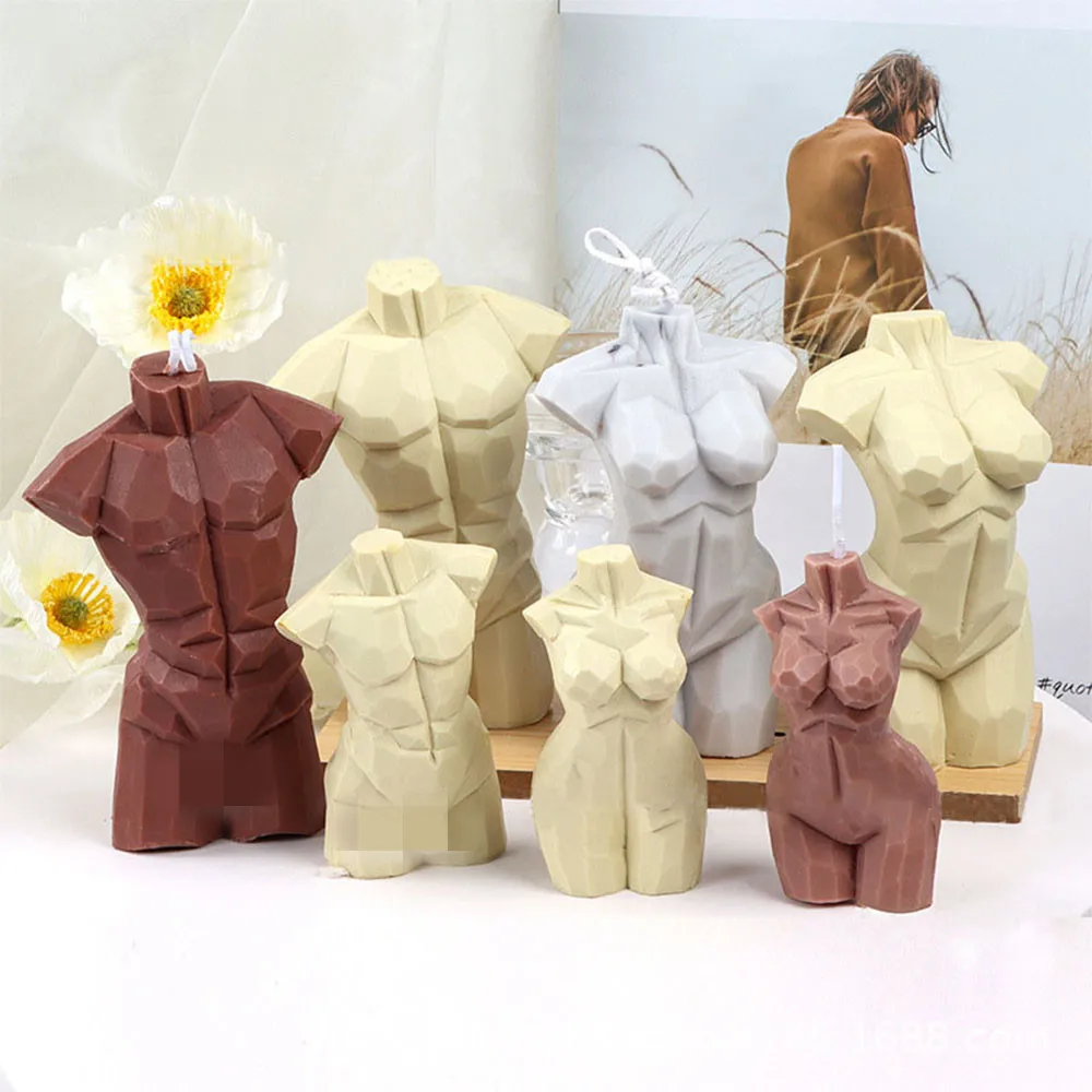 Silicone Body Male Female Candle Mold Diamond Surface 3d Handmade Art Nude Decorating Candle Making Mould Plaster Soap Mould
Silicone Body Male Female Candle Mold Diamond Surface 3d Handmade Art Nude Decorating Candle Making Mould Plaster Soap Mould