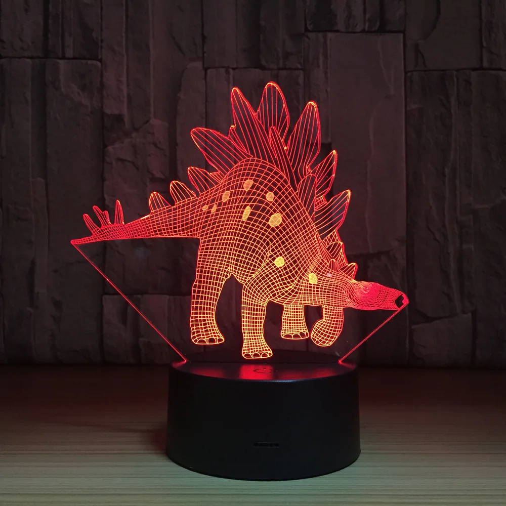 Stegosaurus Dinosaur 3D LED Lamp Touch Switch Desk Light Night Light 7 Colorful USB LED Table Acrylic Lamp Home Decor Kids Gifts
Stegosaurus Dinosaur 3D LED Lamp Touch Switch Desk Light Night Light 7 Colorful USB LED Table Acrylic Lamp Home Decor Kids Gifts
