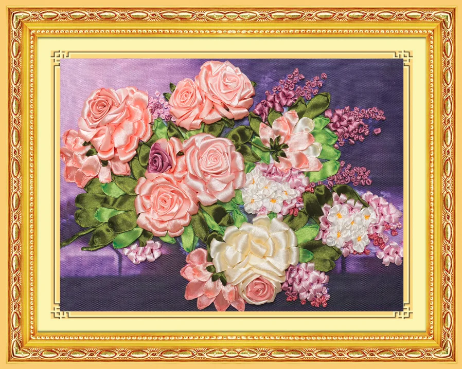 40X50cm First love I Ribbon embroidery kit stain painting handcraft kit DIY handmade needlework art home decor
40X50cm First love I Ribbon embroidery kit stain painting handcraft kit DIY handmade needlework art home decor