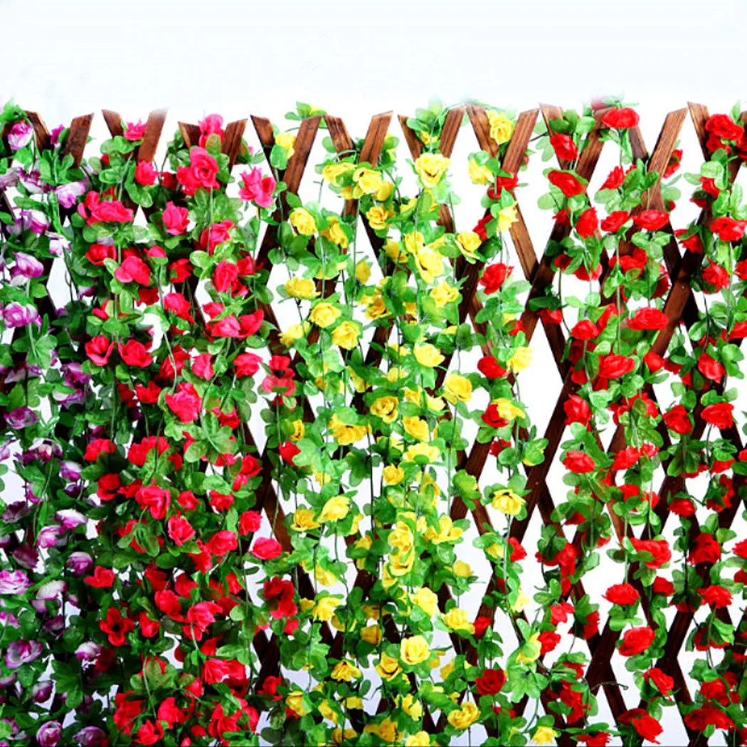 1Pc 2.2m Artificial Plant Flower Vine Rose Fake Flower Rattan Wall Wedding Christmas Party Home Decor Household Products
1Pc 2.2m Artificial Plant Flower Vine Rose Fake Flower Rattan Wall Wedding Christmas Party Home Decor Household Products