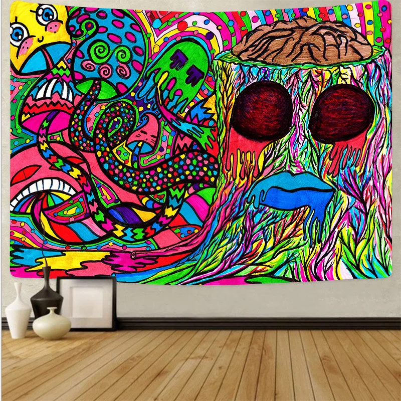 100*70cm Psychedelic Face Printing Big Wall Mounted Cheap Hippie Wall Hanging Bohemian Wall Tapestry Mandala Wall Art Decoratio
100*70cm Psychedelic Face Printing Big Wall Mounted Cheap Hippie Wall Hanging Bohemian Wall Tapestry Mandala Wall Art Decoratio