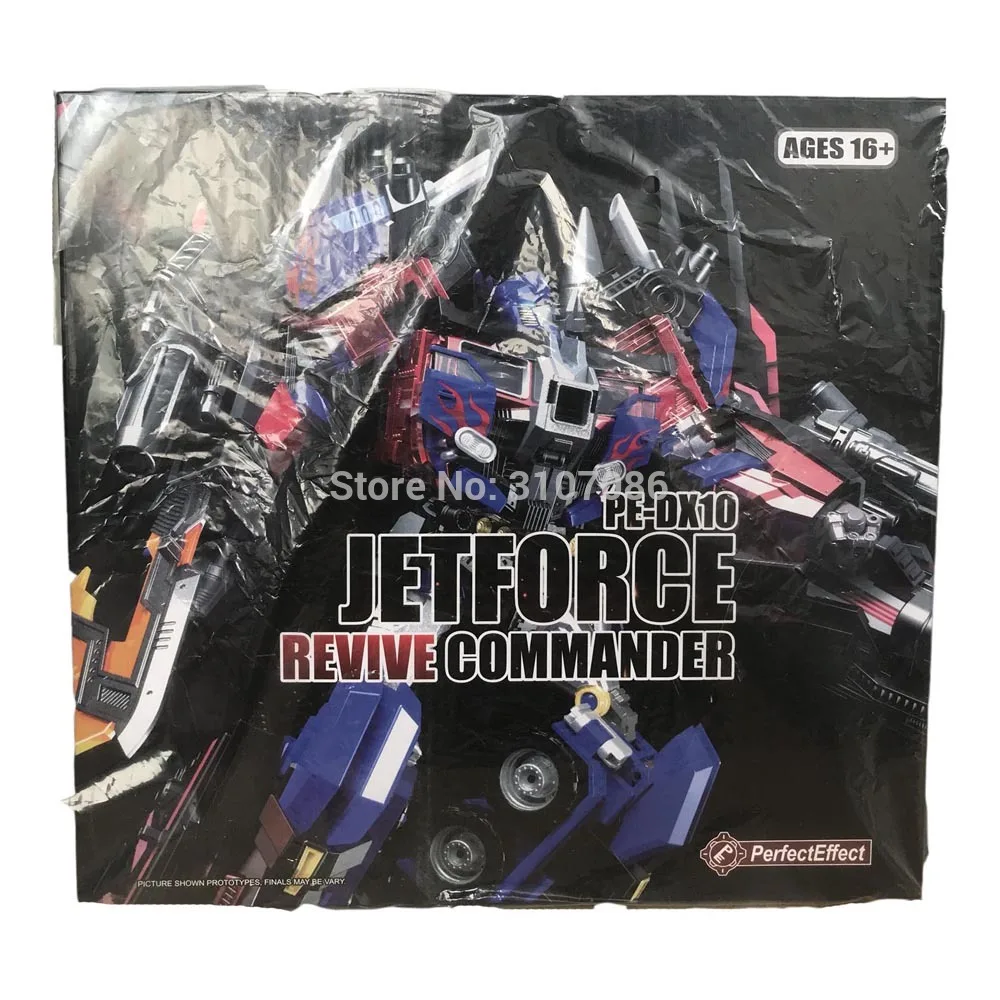 Фигурка робота трансформера PerfectEffect из ПЭ DX10 Jetpower Prime OP Commander игрушки