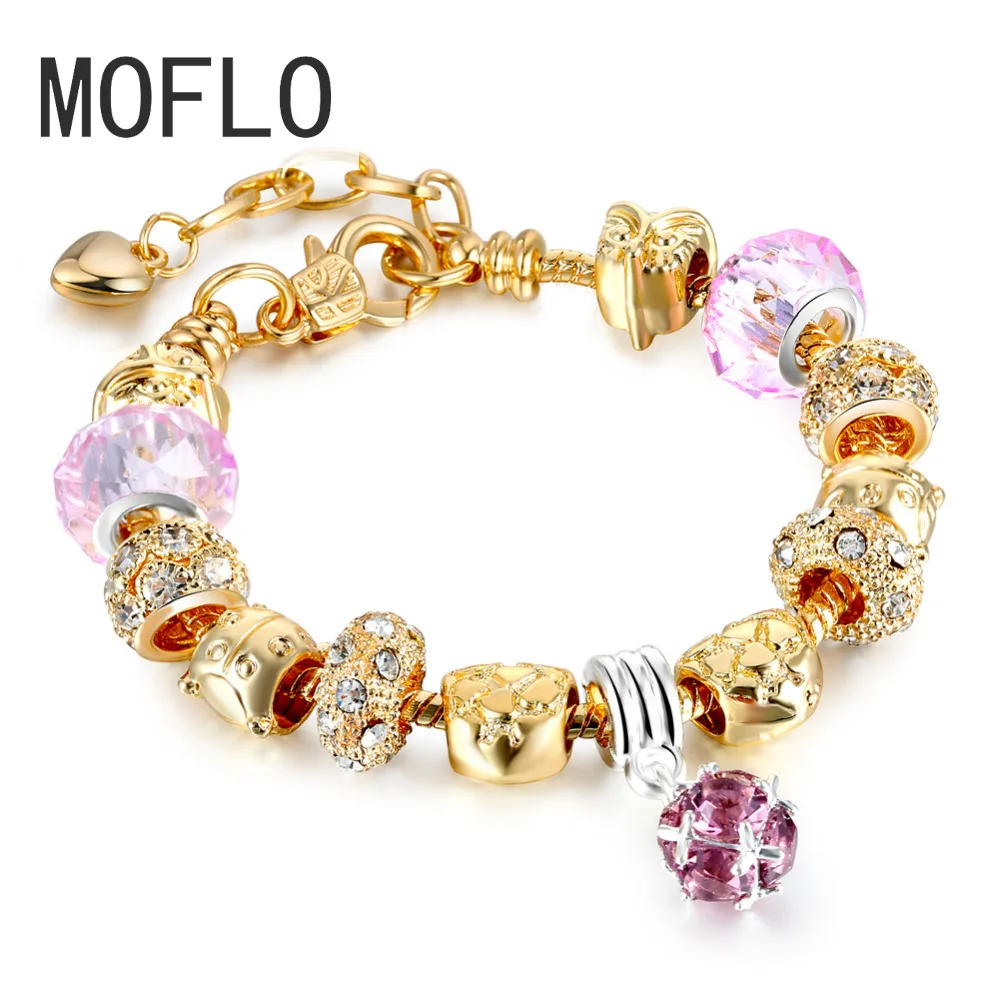 MOFLO European Crystal Rhinestone Heart Charm Bracelet Gold Tone Crystal RhineStone Rocks Beaded Hearts Bracelet Birthday Gifts
MOFLO European Crystal Rhinestone Heart Charm Bracelet Gold Tone Crystal RhineStone Rocks Beaded Hearts Bracelet Birthday Gifts