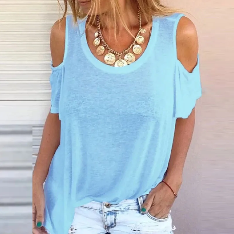 2021 New Women's Summer Round Neck Casual Loose Plus SizeSolid Color T Shirt Off Shoulder Tops S-5XL
2021 New Women's Summer Round Neck Casual Loose Plus SizeSolid Color T Shirt Off Shoulder Tops S-5XL
