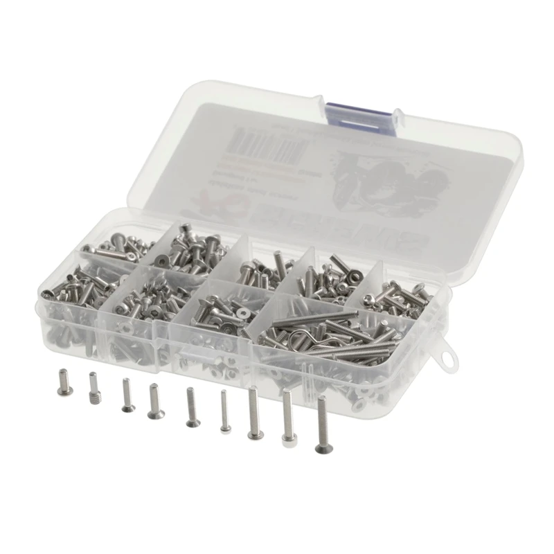 Stainless Steel Screws with Storage Box Kit for Axial Capra 1.9 UTB#AXI03004 RC Rock Crawler Car Modified Upgrade Parts
Stainless Steel Screws with Storage Box Kit for Axial Capra 1.9 UTB#AXI03004 RC Rock Crawler Car Modified Upgrade Parts