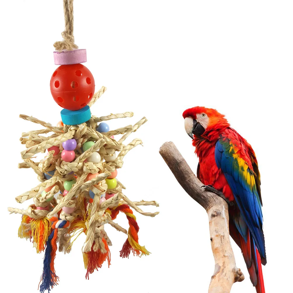 LHXMAS PET TOYS Natural corn husk parrot bite toy Woven corn husk bite toy
LHXMAS PET TOYS Natural corn husk parrot bite toy Woven corn husk bite toy