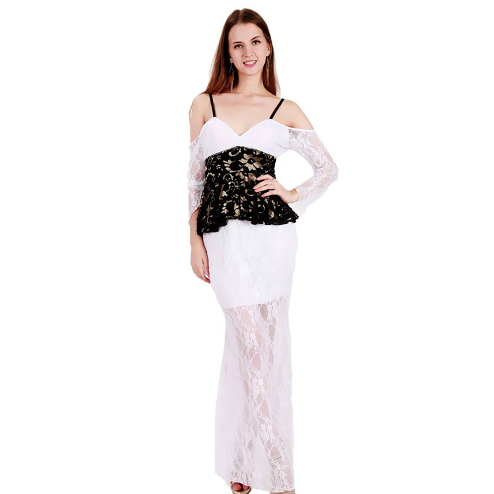 Women Mesh Casual Patchwork long lace sleeve Bodycon Black white Dress Stretchy Perspective Sexy Party Dresses
Women Mesh Casual Patchwork long lace sleeve Bodycon Black white Dress Stretchy Perspective Sexy Party Dresses