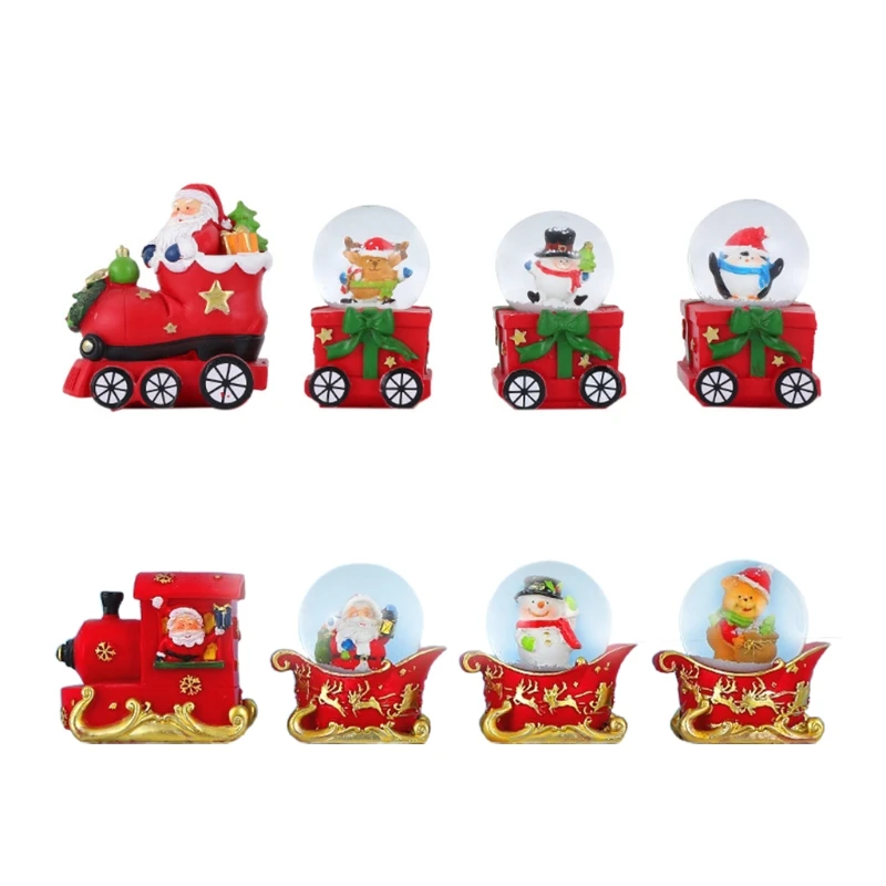 1 Set Christmas Snow Globe Crystal Train Ornament Santa Claus Snowman Elk Sleigh Car Round Ball Xmas Desktop Decoration Ornament
1 Set Christmas Snow Globe Crystal Train Ornament Santa Claus Snowman Elk Sleigh Car Round Ball Xmas Desktop Decoration Ornament