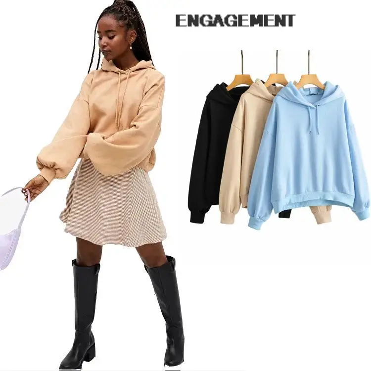 ENGAGEMENT Loose fashion hoodies sweater autumn winter plus cashmere Women all-match pullover winter tops teens Za 2021 Trafaluc
ENGAGEMENT Loose fashion hoodies sweater autumn winter plus cashmere Women all-match pullover winter tops teens Za 2021 Trafaluc