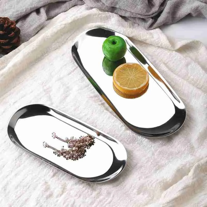 Oval Metal Tray Fruit Tray Dinner Plate Steel Fruit Tray Cake Kitchen Accessories Dessert Plate Snack Dishes Plat P9H5
Oval Metal Tray Fruit Tray Dinner Plate Steel Fruit Tray Cake Kitchen Accessories Dessert Plate Snack Dishes Plat P9H5