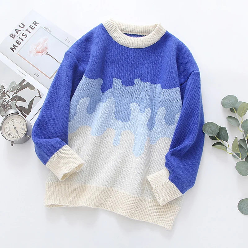 Autumn Winter Outfit Casual Gradient Color Matching Sweater Women Patchwork Loose Warm Pullovers U314
Autumn Winter Outfit Casual Gradient Color Matching Sweater Women Patchwork Loose Warm Pullovers U314