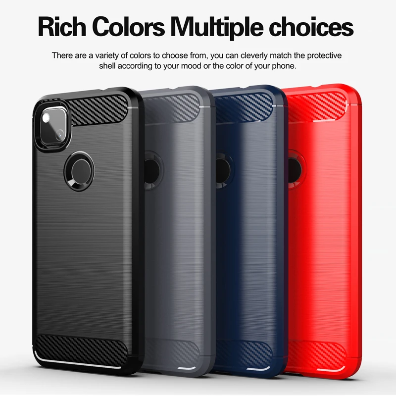 For Google Pixel 4a Case Carbon Fiber Shockproof Anti-knock Soft Silicone Cover for Google Pixel 5 Case for Pixel 4XL 5XL 6 6Pro
For Google Pixel 4a Case Carbon Fiber Shockproof Anti-knock Soft Silicone Cover for Google Pixel 5 Case for Pixel 4XL 5XL 6 6Pro