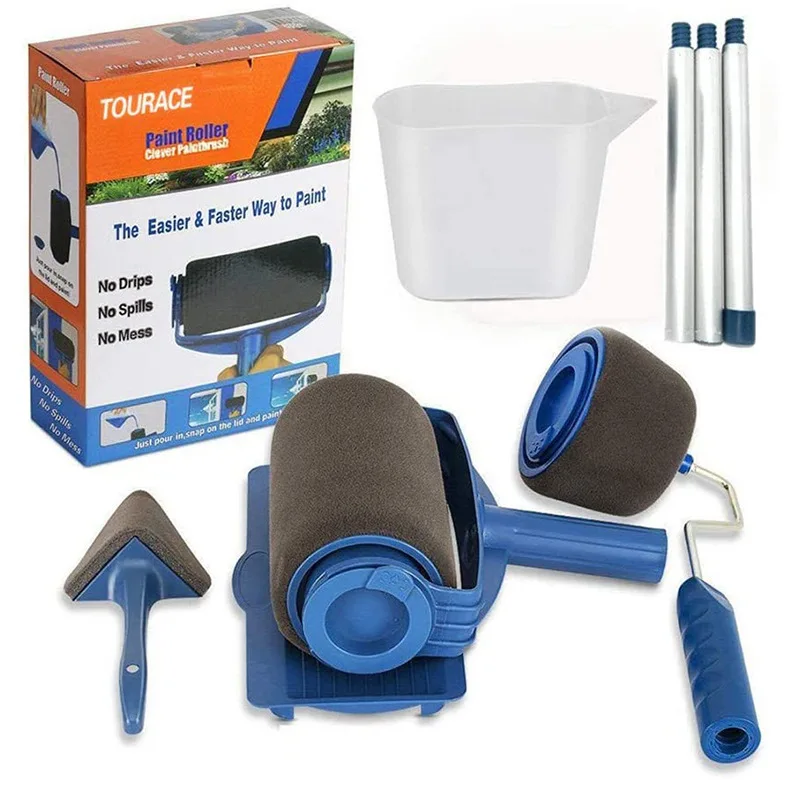 1/5/8pc Multifunctional Wall Decorative Paint Roller Corner Brush Handle Tool DIY Household Easy To Operate Painting Brushes Kit
1/5/8pc Multifunctional Wall Decorative Paint Roller Corner Brush Handle Tool DIY Household Easy To Operate Painting Brushes Kit