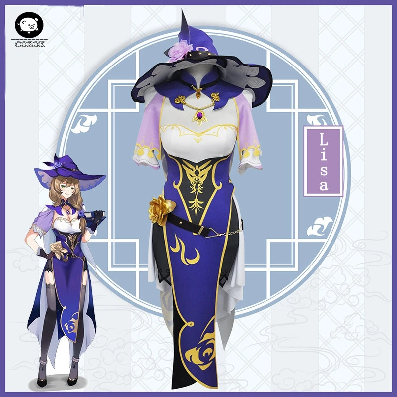 Игра Genshin воздействия Лиза Косплэй костюм Для женщин сексуальное платье на Хэллоуин, топ шляпа полный набор
Игра Genshin воздействия Лиза Косплэй костюм Для женщин сексуальное платье на Хэллоуин, топ шляпа полный набор