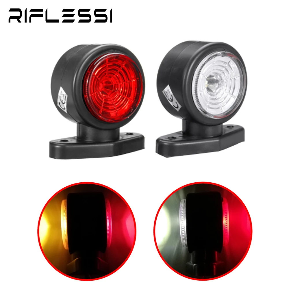 2 x 10V - 30V LED Position Light Side Marker Lamp For Trailer Truck Rear Parking Lights Red White/Amber Clearance Lights
2 x 10V - 30V LED Position Light Side Marker Lamp For Trailer Truck Rear Parking Lights Red White/Amber Clearance Lights