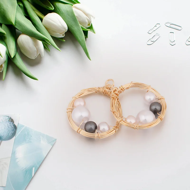 6pcs Jewelry Making Supplies Copper Circle Loop Charms Pendants Hand Made Diy Pearl Necklace Findings Accessories Aka Sorority 
6pcs Jewelry Making Supplies Copper Circle Loop Charms Pendants Hand Made Diy Pearl Necklace Findings Accessories Aka Sorority