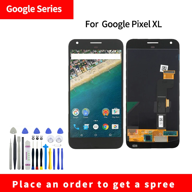 For Google Pixel XL LCD display High quality HD brand new screen assembly with Disassembly tools
For Google Pixel XL LCD display High quality HD brand new screen assembly with Disassembly tools