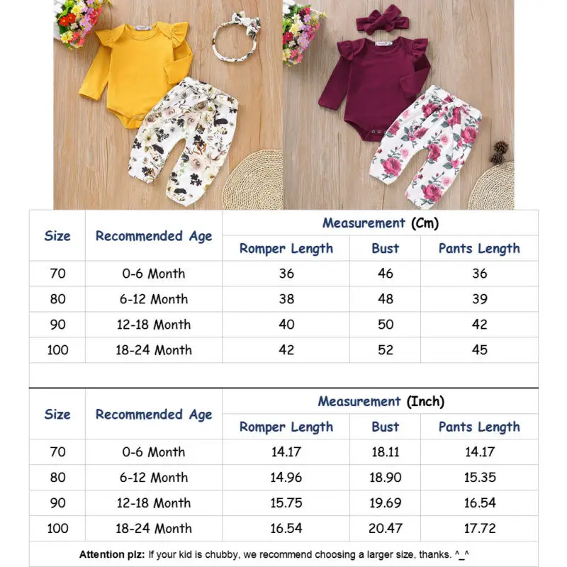 Newborn Baby Girls Clothing Set Tracksuit Romper Jumpsuit Tops Floral Pants Headband Outfits 3PCS Clothes Set
Newborn Baby Girls Clothing Set Tracksuit Romper Jumpsuit Tops Floral Pants Headband Outfits 3PCS Clothes Set