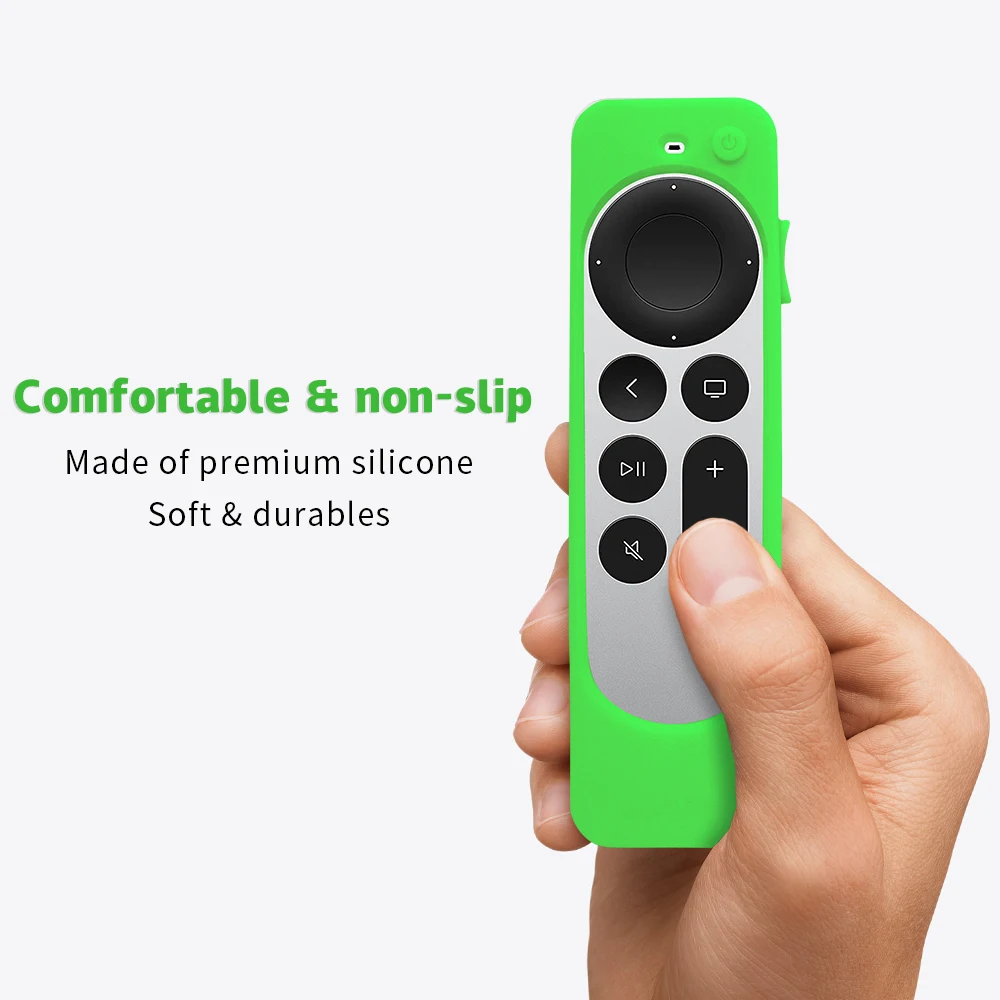 For 2021 Apple TV 4K 2nd Gen Siri Remote Silicone Cover Shockproof Durable Case Shell 
For 2021 Apple TV 4K 2nd Gen Siri Remote Silicone Cover Shockproof Durable Case Shell