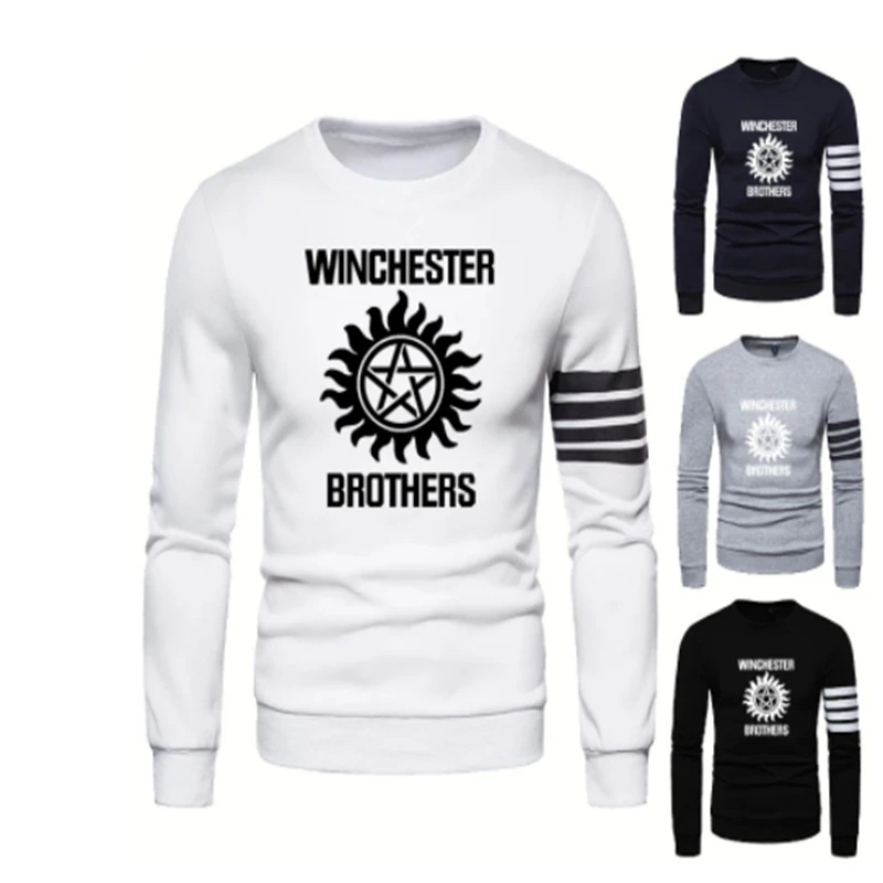 NEW Spring Autumn Men's Winchester Brothers Printing Casual Splicing Men's Sweatshirt High Quality Cotton Men's pullover
NEW Spring Autumn Men's Winchester Brothers Printing Casual Splicing Men's Sweatshirt High Quality Cotton Men's pullover