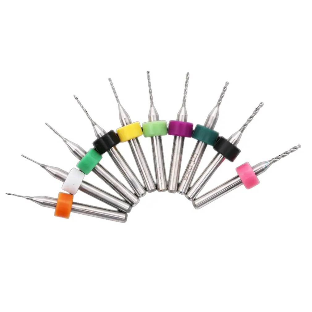 10pcs/set 0.1mm to 1.2mm PCB Mini Drill Bit Tungsten Steel Carbide For Print Circuit Board Cnc Drill Bits Machine
10pcs/set 0.1mm to 1.2mm PCB Mini Drill Bit Tungsten Steel Carbide For Print Circuit Board Cnc Drill Bits Machine