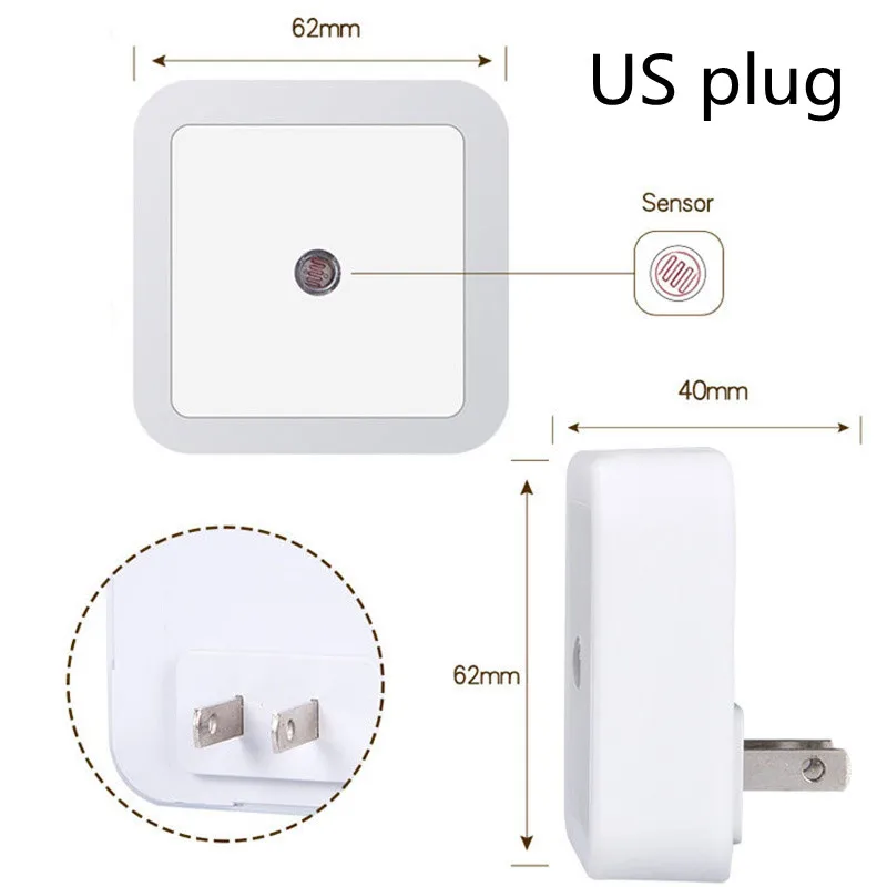 LED Night Light Mini Light Sensor Control 110V 220V EU US Plug Child Night Light with Sensor for Living Room Bedroom Lighting
LED Night Light Mini Light Sensor Control 110V 220V EU US Plug Child Night Light with Sensor for Living Room Bedroom Lighting