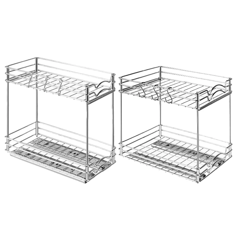 Pull Out Spice Rack Organizer for Cabinet Heavy Duty Slide Out Double Rack for Kitchen Cabinets Spices Sauces Cans Etc
Pull Out Spice Rack Organizer for Cabinet Heavy Duty Slide Out Double Rack for Kitchen Cabinets Spices Sauces Cans Etc