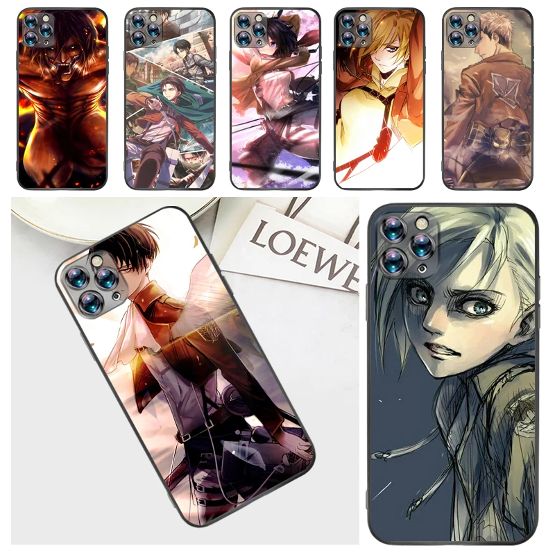 Attack On Titan Mikasa Ackerman Eren Jager Armin Arlert Levi Phone Case For iPhone 7 8 Plus 6 6S Coque Carcasa Soft TPU Cases 
Attack On Titan Mikasa Ackerman Eren Jager Armin Arlert Levi Phone Case For iPhone 7 8 Plus 6 6S Coque Carcasa Soft TPU Cases