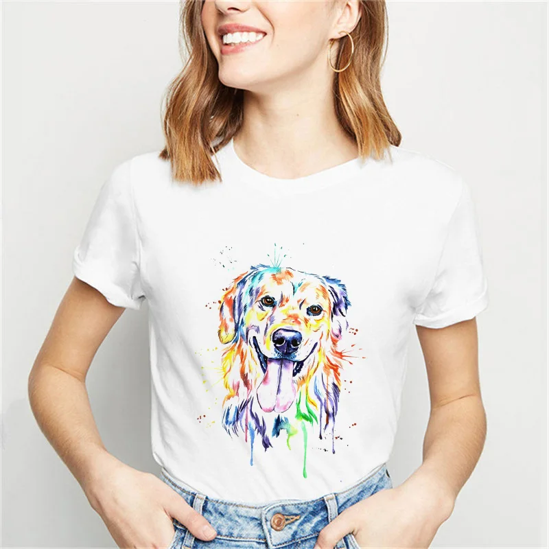 2022 Color Splash Ink Dog Print T-shirt Animal Print Vouge 90s Unsex Harajuku T Shirt Casual Short Sleeve Graphic Hipster T
2022 Color Splash Ink Dog Print T-shirt Animal Print Vouge 90s Unsex Harajuku T Shirt Casual Short Sleeve Graphic Hipster T