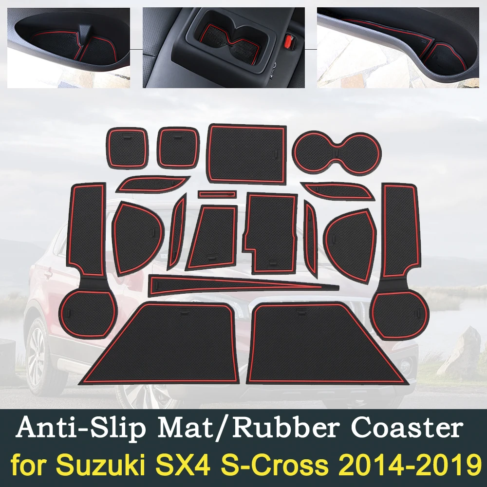 Anti-slip Door Rubber Cup Cushion for Suzuki SX4 S-Cross 2014~2019 2018 Maruti SX-4 SX 4 S Cross SCross Groove Mat Accessories
Anti-slip Door Rubber Cup Cushion for Suzuki SX4 S-Cross 2014~2019 2018 Maruti SX-4 SX 4 S Cross SCross Groove Mat Accessories