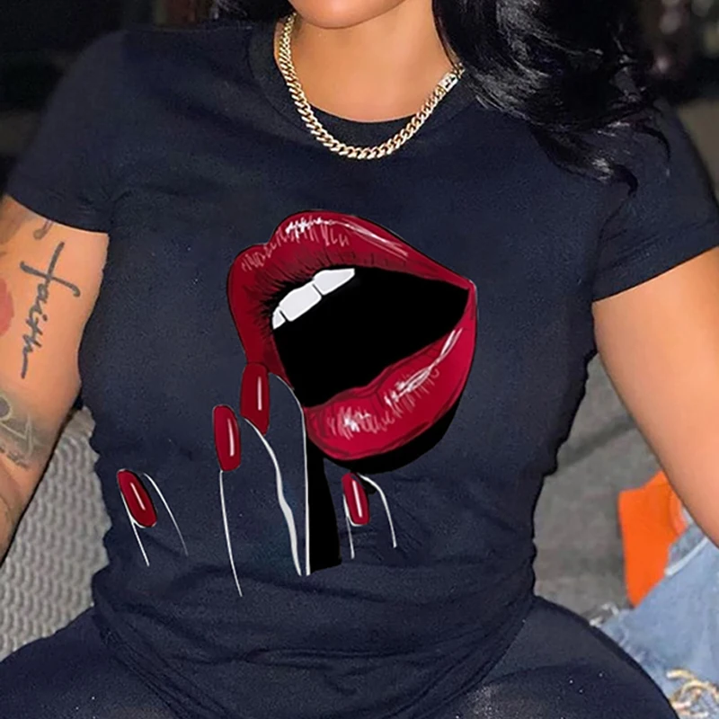 Sexy Letter BUSINESS Printed Women T Shirt Spring Casual Round Neck Short Sleeve Pullover Shirt Summer Loose Streetwear Tops Tee
Sexy Letter BUSINESS Printed Women T Shirt Spring Casual Round Neck Short Sleeve Pullover Shirt Summer Loose Streetwear Tops Tee