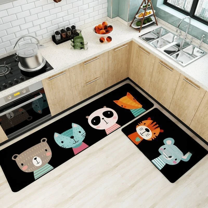 

Absorption Kitchen Mat Anti-slip Bath Mat Home Entrance Door Mats Bedroom Living Room Carpet Modern Balcony Hallway Area Rugs