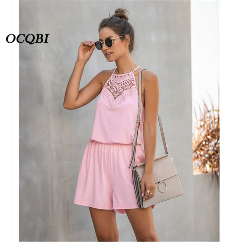 Plus Size Womens Jumpsuit 2020 Sexy Lace Playsuits Casual Fashion Pockets Rompers Womens Jumpsuit 
Plus Size Womens Jumpsuit 2020 Sexy Lace Playsuits Casual Fashion Pockets Rompers Womens Jumpsuit