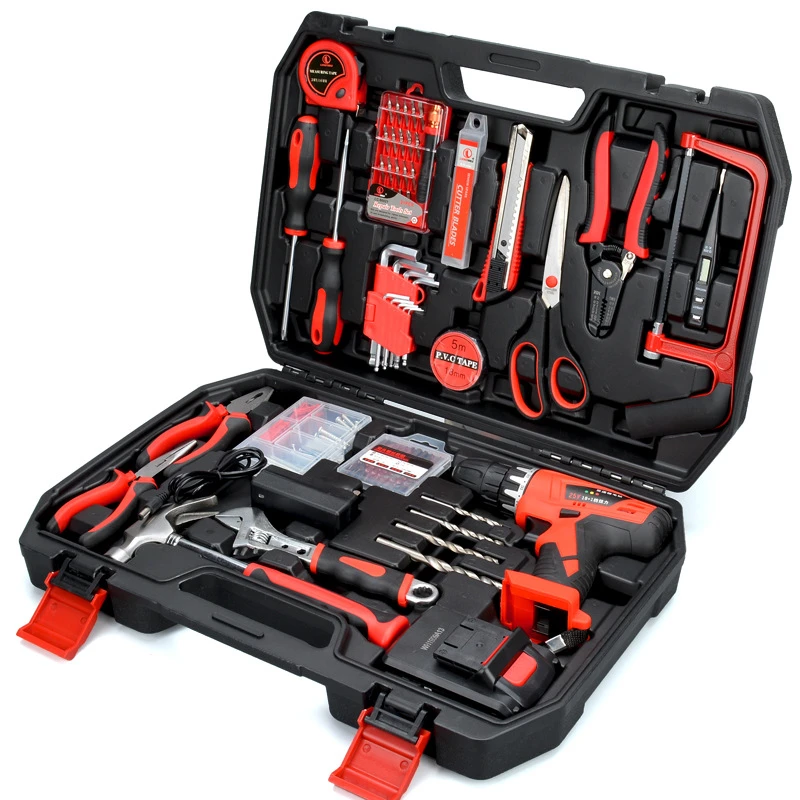 Household electric drill 129 pieces of hardware combination tools Electrical maintenance toolbox tool set
Household electric drill 129 pieces of hardware combination tools Electrical maintenance toolbox tool set