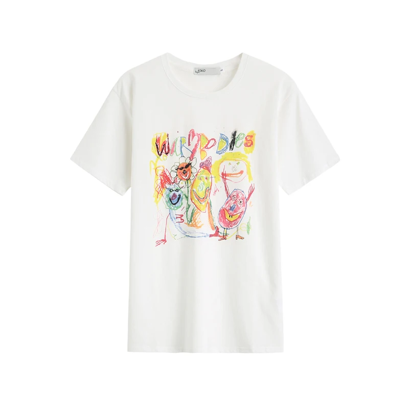 New Kawaii Cartoon Graffiti Short Sleeve T-Shirt Women Casual Cute Graphic Tops Female Summer Harajuku Women Tee Retro T-Shirts
New Kawaii Cartoon Graffiti Short Sleeve T-Shirt Women Casual Cute Graphic Tops Female Summer Harajuku Women Tee Retro T-Shirts