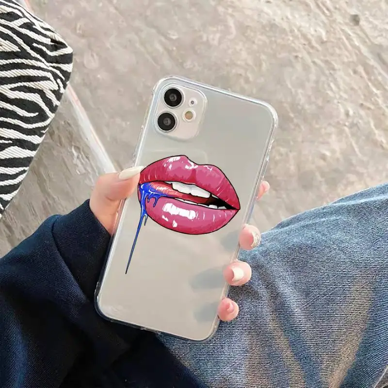Sexy lady make up Pink Red lips Phone Case Transparent for Clear iPhone case 11 12 mini pro XS MAX 8 7 6 6S Plus X 5S SE 2020 XR 
Sexy lady make up Pink Red lips Phone Case Transparent for Clear iPhone case 11 12 mini pro XS MAX 8 7 6 6S Plus X 5S SE 2020 XR