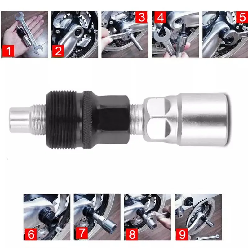 Multifunctional Bicycle Repair Tool Kit Portable Bottom Bracket Wrench Flywheel Bottom Bracket Chain Remover 
Multifunctional Bicycle Repair Tool Kit Portable Bottom Bracket Wrench Flywheel Bottom Bracket Chain Remover