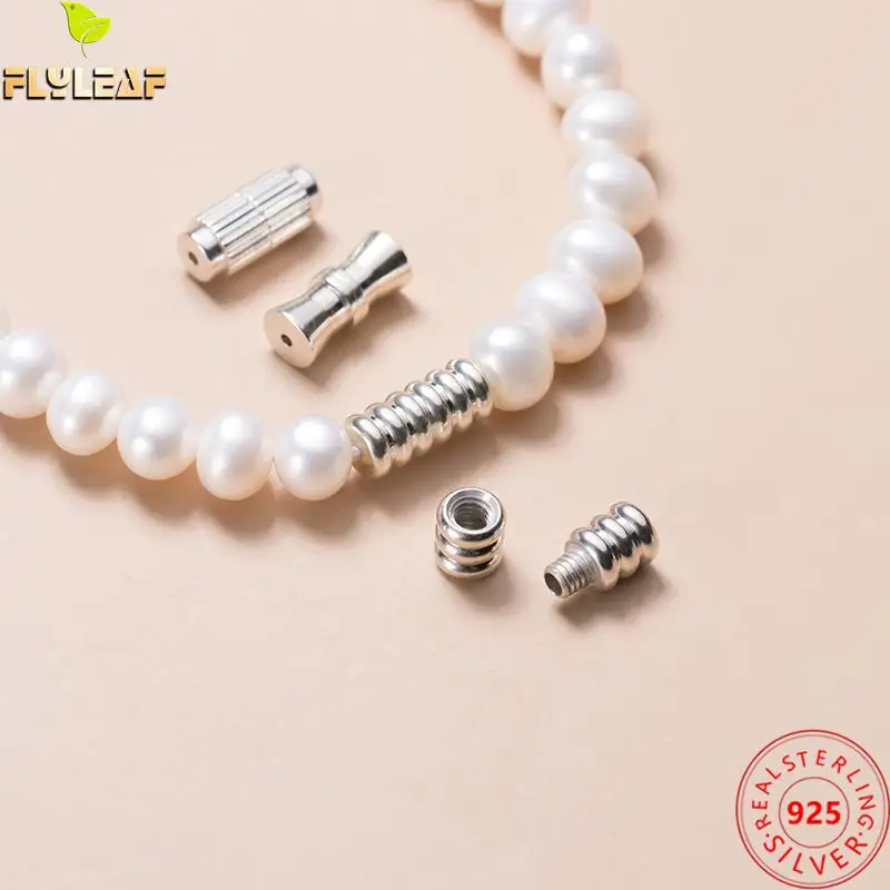 925 Sterling Silver Threaded Clasps Pearl Necklace Rope Bracelet Buckle Handmade DIY Jewelry Making Findings
925 Sterling Silver Threaded Clasps Pearl Necklace Rope Bracelet Buckle Handmade DIY Jewelry Making Findings