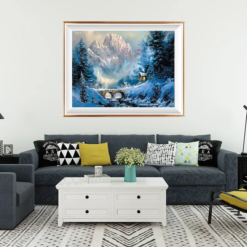 New 5D DIY Diamond Painting Oil Painting Diy Ice And Snow Landscape House Nordic Modern Decorative Painting Stickers
New 5D DIY Diamond Painting Oil Painting Diy Ice And Snow Landscape House Nordic Modern Decorative Painting Stickers