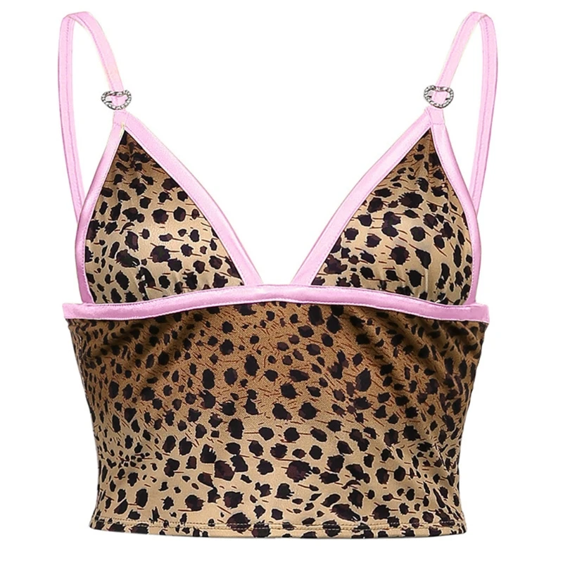Women Sexy Spaghetti Strap Deep V-Neck Crop Top Vintage Leopard Print Camisole Crisscross Bandage Backless Slim Vest
Women Sexy Spaghetti Strap Deep V-Neck Crop Top Vintage Leopard Print Camisole Crisscross Bandage Backless Slim Vest